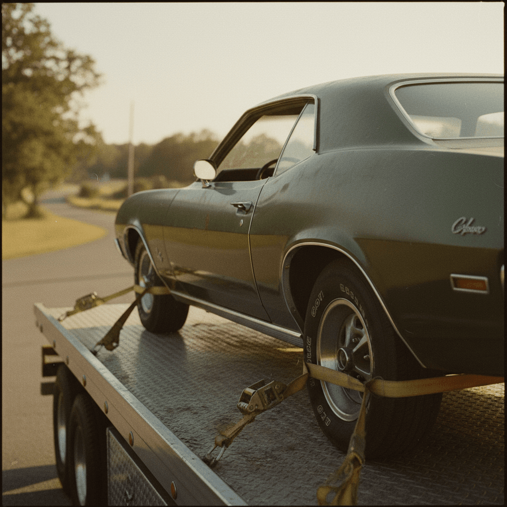 Vehicle secured for professional transport